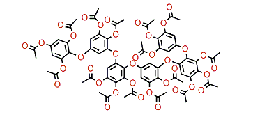 Pseudohexafuhalol A hexadecaacetate